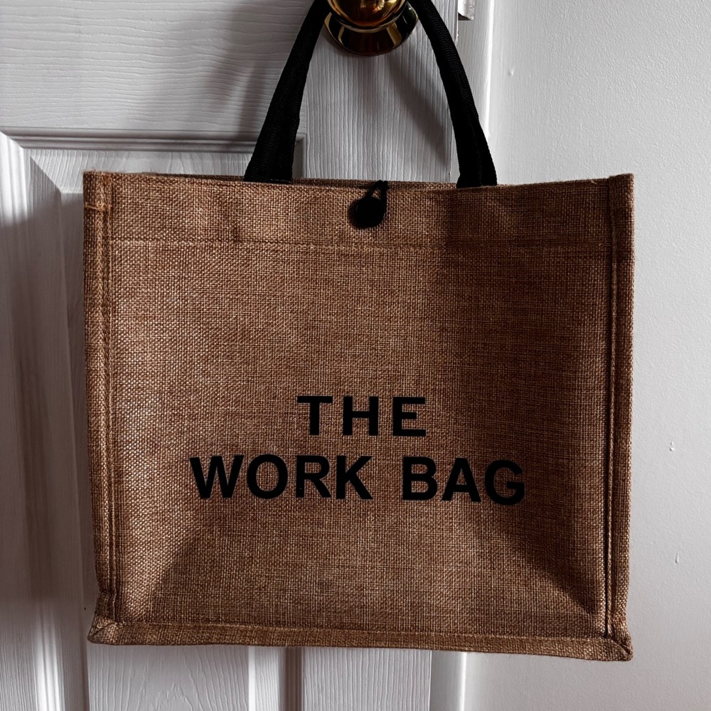 The Work Bag - Brown and Black Tote